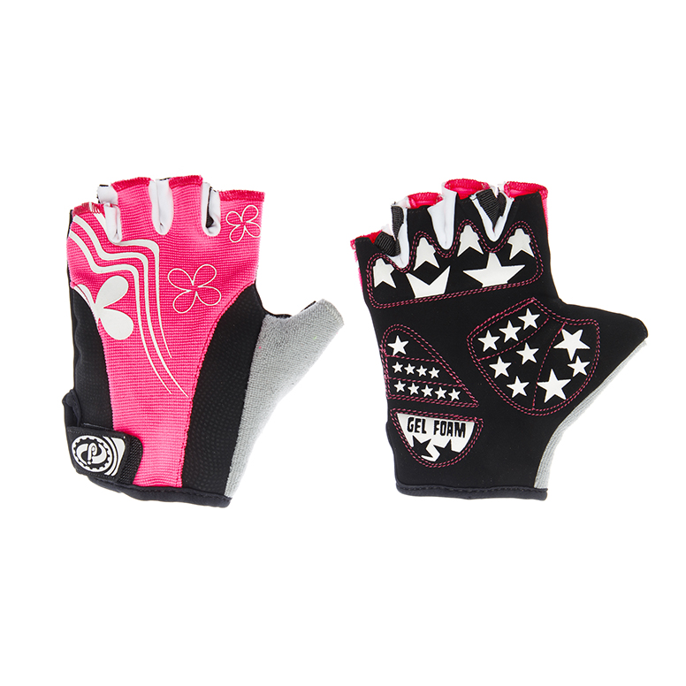 Перчатки JAFFSON SCG 47-0122 XL (чёрный/белый/розовый)