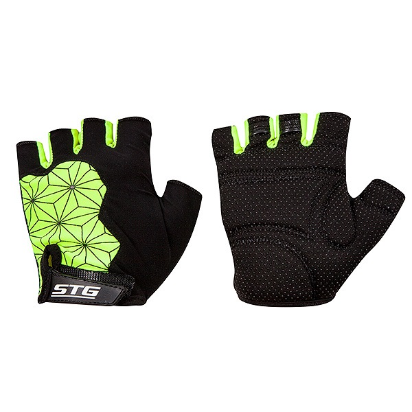 Перчатки STG Replay unisex   черно/зеленые. размер L