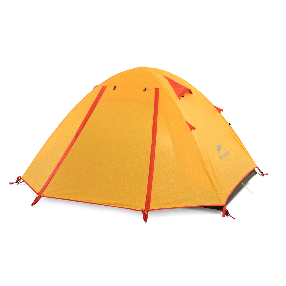 Палатка Naturehike P-Series 3 (210T). Страна происхождения-Китай (Оранжевый)